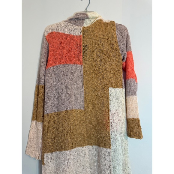 Women's Fate colorblock open cardigan with pockets size Medium long - Picture 4 of 7